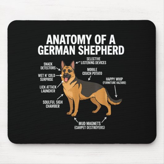 German Shepherd  マウスパッド (正面)