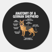 German Shepherd  ラウンドシール (正面)