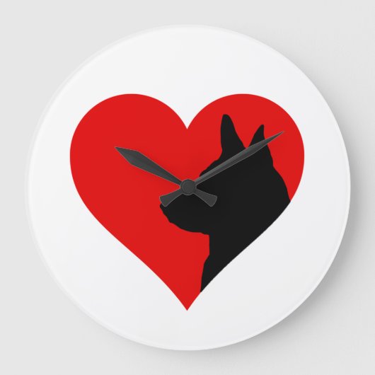 German Shepherd     ラージ壁時計 (正面)