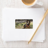 German Shepherd Addressスタンプ ラベル (インサイチュ)