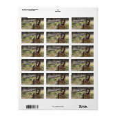 German Shepherd Addressスタンプ ラベル (フルシート)