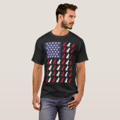 German Shepherd American Flag Tシャツ (正面フル)