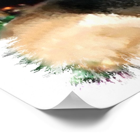 German Shepherd Art Print ポスター (角)