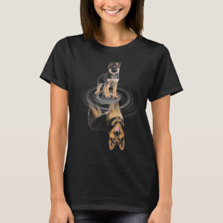 GERMAN SHEPHERD Baby Reflection Mirror GERMAN SHEP Tシャツ