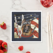 GERMAN SHEPHERD BIATHLON  スタンダードランチョンナプキン (インサイチュ)