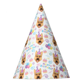 German Shepherd Birthday Party Hat White パーティーハット