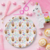 German Shepherd Birthday Party Paper Plates White ペーパープレート (パーティー)