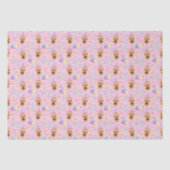 German Shepherd Birthday Tissue Paper in Pink 薄葉紙 (正面)