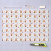 German Shepherd Birthday Tissue Paper in White 薄葉紙 (クラフト)