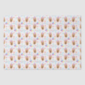 German Shepherd Birthday Tissue Paper in White 薄葉紙 (正面)