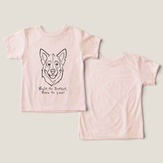 German Shepherd, Built to Protect, Born to Love! (デザイン正面&裏面)