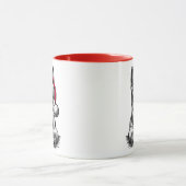 German Shepherd Christmas – Festive Dog マグカップ (中央)