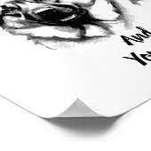 German Shepherd Christmas Poster Instant Download ポスター (角)