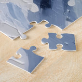 German Shepherd Christmas Red Truck Holiday ジグソーパズル (側面)