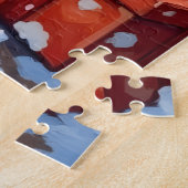 German Shepherd Christmas Under The Tree ジグソーパズル (側面)