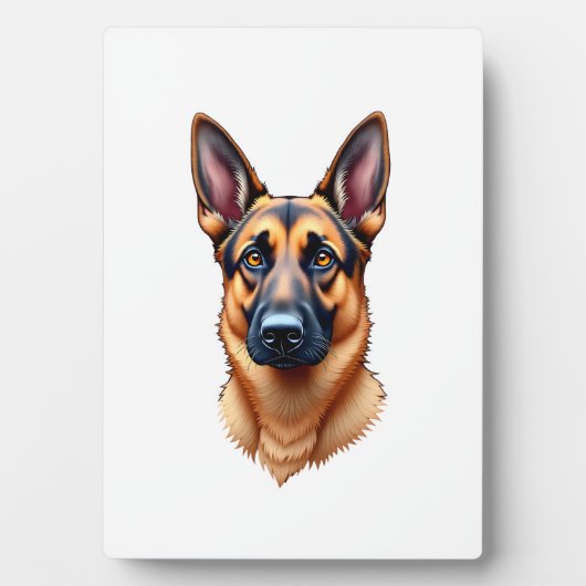 German Shepherd Cute Puppy Dog (3) フォトプラーク (正面)