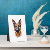 German Shepherd Cute Puppy Dog (3) フォトプラーク (側面)