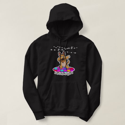 German Shepherd Dabbing Dare to be Different pet d パーカ (デザイン正面)