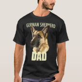German Shepherd Dad Dog Tee Tシャツ (正面)