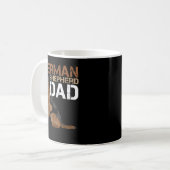 German Shepherd Dad Owner Shepard German Dog Lover コーヒーマグカップ (正面左)