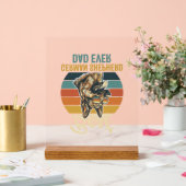 German Shepherd Dad Vintage Sunset Shirt Design アクリルサイン (ウェディング)