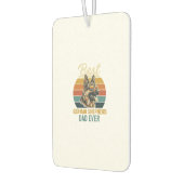 German Shepherd Dad Vintage Sunset Shirt Design カーエアーフレッシュナー (左)