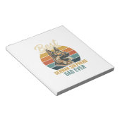 German Shepherd Dad Vintage Sunset Shirt Design ノートパッド (アングル)