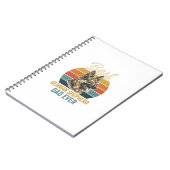 German Shepherd Dad Vintage Sunset Shirt Design ノートブック (左側)