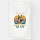 German Shepherd Dad Vintage Sunset Shirt Design 横断幕 (縦)