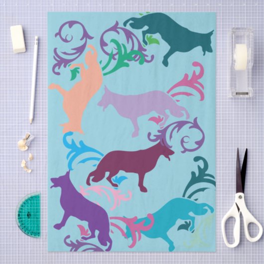 German Shepherd Dog  薄葉紙 (クラフト)