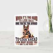 German Shepherd Dog Breed When It´s Too Hard To Lo カード (正面)