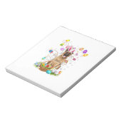 German Shepherd Dog Easter Egg Hunting Basket East ノートパッド (回転)