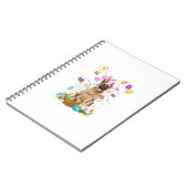 German Shepherd Dog Easter Egg Hunting Basket East ノートブック (左側)