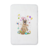 German Shepherd Dog Easter Egg Hunting Basket East バスマット (正面縦)