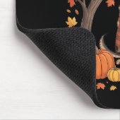 German Shepherd Dog Fall Scarf Pumpkin Autumn Than マウスパッド (コーナー)