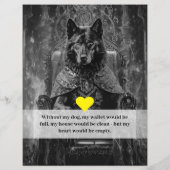 German Shepherd Dog Flyer  チラシ (裏面)