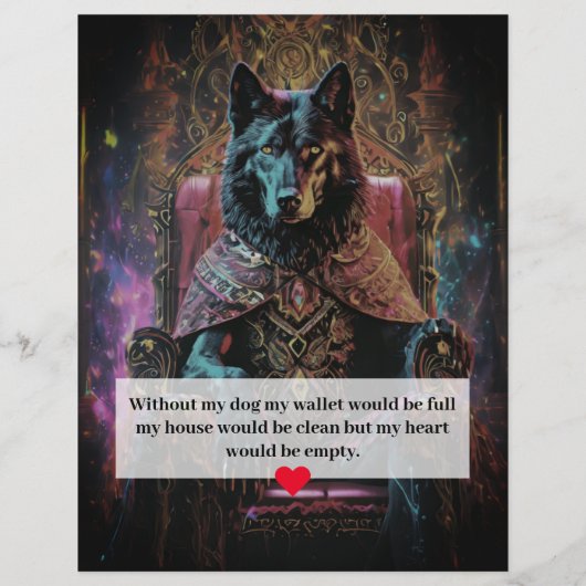 German Shepherd Dog Flyer  チラシ (裏面)