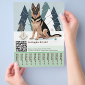 German Shepherd Dog Flyer  チラシ (手)