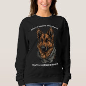 German Shepherd Dog For Dog Owners スウェットシャツ (正面)
