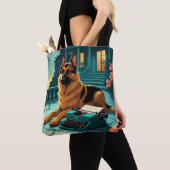 German Shepherd Dog gentleman vintage  トートバッグ (クローズアップ)