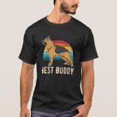 German Shepherd Dog Gsd Sunset Tシャツ (正面)