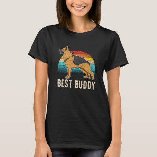 German Shepherd Dog Gsd Sunset Tシャツ