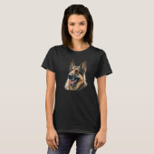 German shepherd Dog Lover Pet Premium Tシャツ (正面フル)