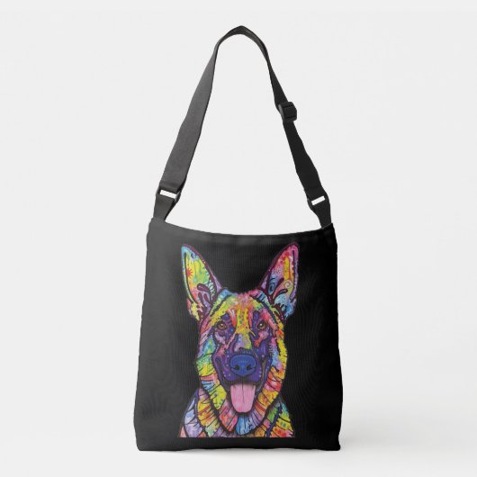 German Shepherd Dog Lovers クロスボディバッグ (正面)