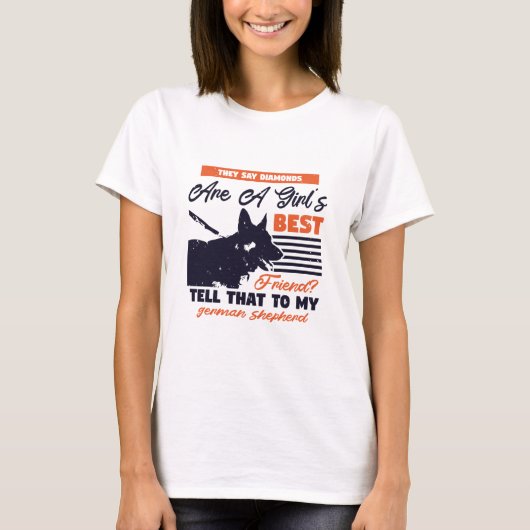 german shepherd dog owner gift tシャツ (正面)