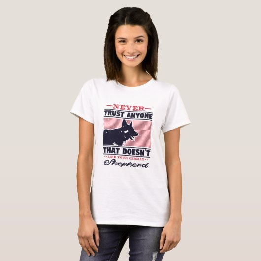 german shepherd dog owner gift tシャツ (正面フル)