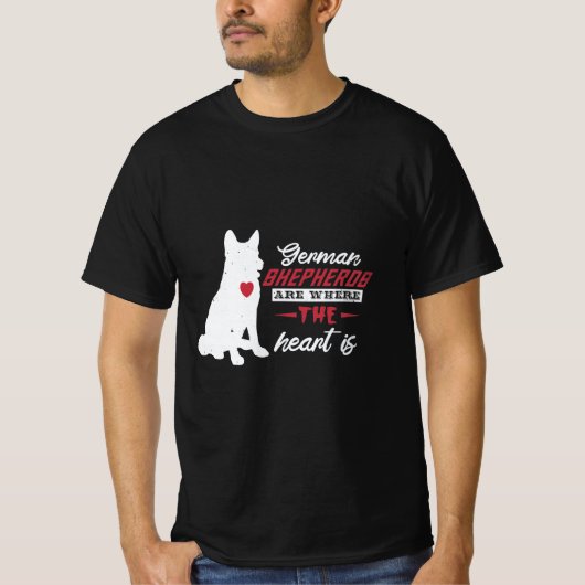 german shepherd dog owner gift tシャツ (正面)