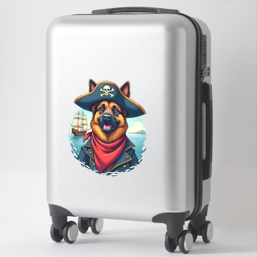 German Shepherd Dog Pirate Copy シール (スーツケース)