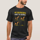 german shepherd dog training guide shepherd mom da tシャツ (正面)