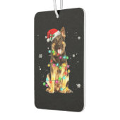 German Shepherd Dog Tree Christmas Sweater Xmas Do カーエアーフレッシュナー (左)